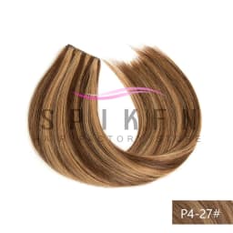 SPIKFN Long Tape Weft Human Hair Extensions Invisible Inject PU Skin Flat Weft Hair Bundles 80-100g Sewing In Micro Links Hair