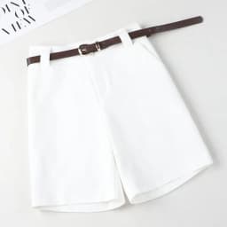 2025 New Summer Women Thin Solid Color Short Pants Female High Waist Wide-leg Shorts Ladies Fashion Loose Casual Shorts X598