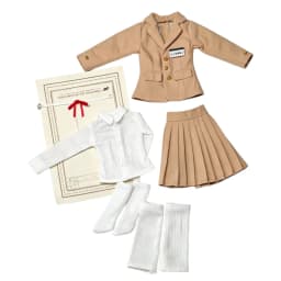 Blythe OB22 Doll Clothes Japanese School Uniform Formal Suit Shirt JK Pleated Skirt For 1/6 BJD OB24 Gift Birthday