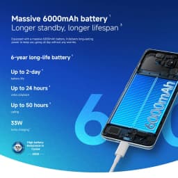 Original Xiaomi Redmi Note 15 4G NFC Cellphone 6000mAh Battery 6.77" AMOLED Display 108MP Main Camera MediaTek Helio G100-Ultra Processor Phone