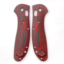 1pair G10 Composite Blade Handle Patch for BM 550 / 551 Knife With Support Shaft Screw Knife Patch Material DIY Accessories