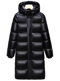 Ultra-Thick down Cotton Jacket Hooded Long Over-Knee Extreme Cold Couples Style Women's Fashion Commute Korean Version