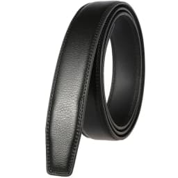High Quality 3.0-3.1cm Width No Holes Leather Belt Without Automatic Buckle Luxury Brand Mens Ratchet Belts Black Brown