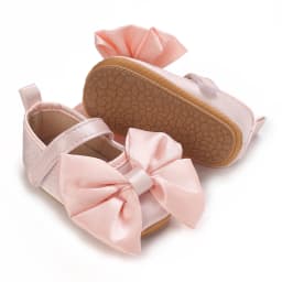 NEW Infant Toddler Bowknot Non-slip Rubber Soft-Sole Flat 0-18 Months Baby Casual Shoes First Walker Newborn Bow Decor