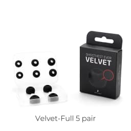ELOIT/DIVINUS Velvet Silicone Earphones Ear Tips for Nozzle Size 3-5mm, Soft Deeply Eartips For IEMs Earbuds AFUL Performer 5/8
