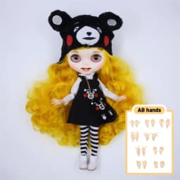 ICY DBS Blyth 1/6 bjd dolls joint body custom face colorful hair Contains clothing and shoes special