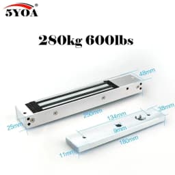 5YOA Magnetic Lock Electronic Door Lock Electric Gate Opener Suction Holding Force Electromagnetic For Access Control System