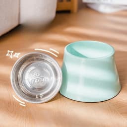 Macaron Color High Bowl Non Slip Cervical Spine Protection Stainless Steel Removable Pet Rice Bowl Water Bowl Pet Supplies