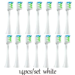 14 PCS SOOCAS X3S Replacement Toothbrush Heads SOOCAS X3U/X3Pro/D2/ D3S/D5 Sonic Electric Tooth Brush Soft Bristle Nozzles
