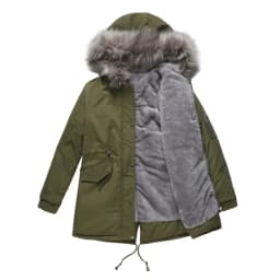 New Plus Size Winter Clothes Women's Hooded Faux Fur Jacket Thick Warm Plus Velvet Outwear 2024 Parkas Female Padded Coats