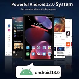10.1 Inch IPS HD Display Android Tablet with Protective Case, 4GB RAM, 64GB ROM, 6000mAh, 3G Movable Tablets, Octa Core, Wi-Fi