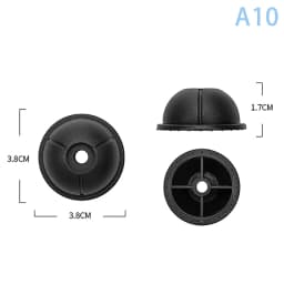 1Pcs Black Replacement Plastic Stud Luggage Feet Pads Baggage Stud Foot Feet Pads For All Suitcase Bags Luggage Stand Feet 2025