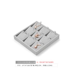 Oirlv Gray Jewelry Display Set Shop Cabinet Display Props Necklace Display Bust Jewelry Store Ring Earrings Bangle Tray