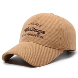 FS Brand 3D Letter Corduroy Caps For Men Red Brown Baseball Cap Winter Windproof Women Golf Cap Street Trucker Hat Gorras Hombre