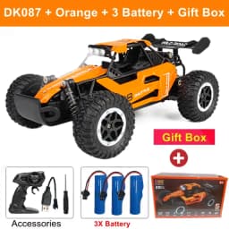 Oike Remote Control Car RC Drift Racing Vehicle Off Road Alloy 2.4G Radio High-Speed Trucks With LED Light Climbing Gift Kid Toy