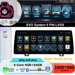 Android 16 RHD For BMW 3/4 series F30 F31 F32 F33 F34 F36 2013-2019 Android Auto Carplay Car Multimedia Car Radio WIFI DSP GPS