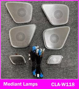64-color Set For Mercedes-Benz A/CLA class W177 W118 LED Car Air Vent Turbine Outlet Nozzle Ambient Light Atmosphere Neon Lamp