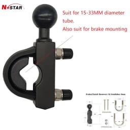 1 Inch 25mm Ball Head Adapter Motorcycle Handlebar Clamp Mount Phone Ball Head Mount Aluminum Ball Base Socket Arm Mount for Ram