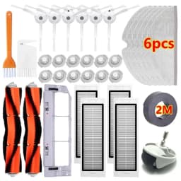 Water Tank Dust Box For XiaoMi Roborock S5 S50 S51 S55 S6 S60 S6 Pure Vacuum Cleaner Spare Parts Side / Main Brush Accessories