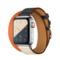 For Apple Watch Band Genuine Swift Leather Strap 8 7 41 45mm Double Tour Bracelet for iWatch Ulta 49mm 6 5 4 3 2 38 42mm 44 40mm