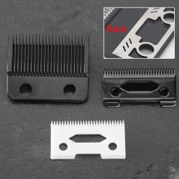 WAHFOX Groove Tooth Unique Design Pro 2 Holes Hair Trimmer Replacement Blades Set For Wahl Hair Clipper Fit Magic Clip