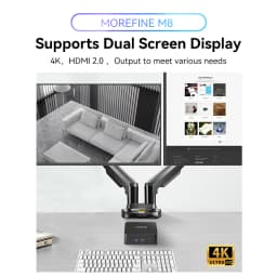 MOREFINE M8 Mini PC Intel 5205U up to 1.9GHz Windows 11 pro 16G RAM 512G SSD 4K@60 WiFi 5/BT 5.1 Laptop/Desktop Computer