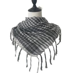 New Large Arab Shemagh Headscarf with Tassel Costume Head Neck Scarf Bandana Keffiyeh for Men Women