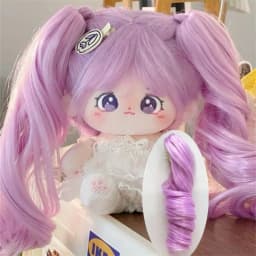 Msiredoll Wig Hair BJD Dolls Accessories For 20cm Cotton Doll Long Curly Hair Ponytail Chemical Fiber Wig