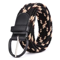 Women's Elastic and Elastic Woven Belt in One Outfit, Casual and Versatile Denim Belt for Men and Women