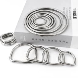 2/5Pcs 15-50mm Stainless Steel O D Ring Buckles Handbag Strap Connector Rings Leather Craft Clasp Carabiner Belt Hook Bag Parts