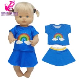 For 40 Cm Nenuco Doll Clothes 17 Inch Baby Doll Flower Shirt Pants Toys Clothing
