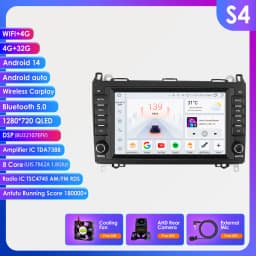 Hizpo 8" Android Multimedia Screen for Mercedes Benz B200 Sprinter W906 W639 AB Class W169 W245 Viano Vito Car Auto Radio 8+128G