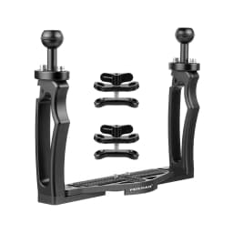 FEICHAO Dual Handle Aluminium Tray Stabilizer Rig for Underwater Camera Housing Case Diving Tray Mount for GoPro13 Action Camera