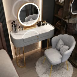 Glass luxury dressing table,household small modern minimalist dressing table,bedroom ins style storage cabinet, integrated table