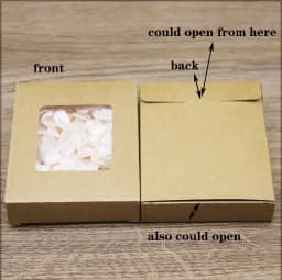 10pc Mulit size window box jewelry packing box white big gift package box wedding candy favors decoration box party suppiles