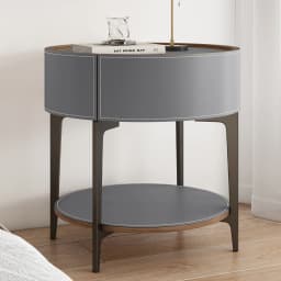 Unique Design Bedside Table Modern Aesthetic Italian Luxury Style Nightstands Drawers Storage Mesita De Noche Bedroom Furniture