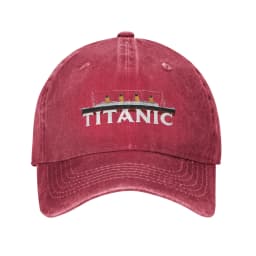 Classic Titanic Ship 1912 Atlantic Ocean Sink Sea Disaster Poster Baseball Cap for Men Distressed Denim Washed Headwear Hats Cap