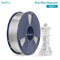 SUNLU 1KG PLA PLUS/ Clear Filament 1.75mm 1000g Spool (2.2lbs) High Toughness Neatly Wound Filament Fit Most FDM Printer