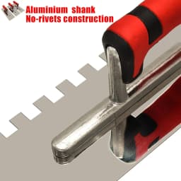 1pcs Tile Tools Stainless Steel Square Notched Trowel Masonry Hand Kit for Wall Floor Tiling Installation