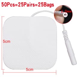 50/100Pcs TENS Pads EMS Electrode Patch Nerve Muscle Stimulator Silicone Gel Tens Electrodes Digital Acupuncture Pad Accessories