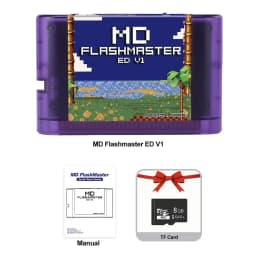 New 4000 In 1 Game Cartridge For Mega Drive MD Game Cassette With 8GB TF Card For Genesis Retro Game Console
