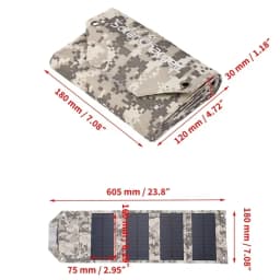 Folding Solar Panel 60W/80W/100W USB 5V Solar Charger Portable Solar Battery Power Bank for Outdoor Camping Hiking + Cable