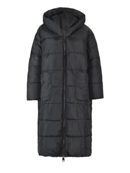 [EAM] New Winter Loose Parkas Hooded Long Sleeve Black Long Cotton-padded Warm Loose Big Size Jacket Women Fashion 2026 JD12101