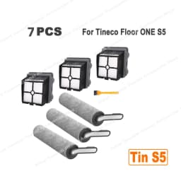 Fit For Tineco Floor ONE S5 / S5 Pro 2 / S5 Pro / S5 Blue, But Not For Tineco S5 Combo and S5 Steam Roller Brush and Filter