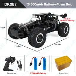 ZWN 1:16 2.4Gh Model RC Car With LED Lights 2WD Off-road Remote Control Climbing Vehicle Outdoor Cars Toys for Boys Girls Gifts