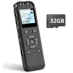 Digital Voice Recorder 64GB Voice Recorder with Playback and Voice Activated Recorders Dictaphone Recording Device Audio