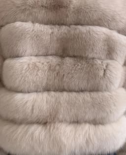 HUAQIUMEISI Real fox fur blankets suitable for autumn and winter home outdoor use with natural fox fur jacket blanket