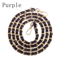 120cm Purse Chain Strap Crossbody Handbag Chains Replacement Leather Shoulder Bag Chain Straps DIY Women Girl Bag Part Accessory