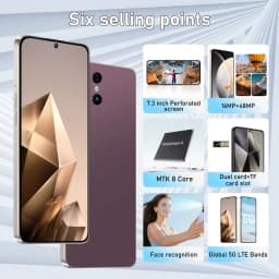 K-Touch S26 Ultra 7.3HD Smartphone Android 15 22G+2TB Mobile Phones 5G Dual SIM Cell Phone 7800mAh Unlocked 16+48MP Global Version Cellphones