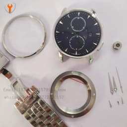 7750 case, M8607 case, watch case, watch accessories, sapphire mirror stainless steel case.